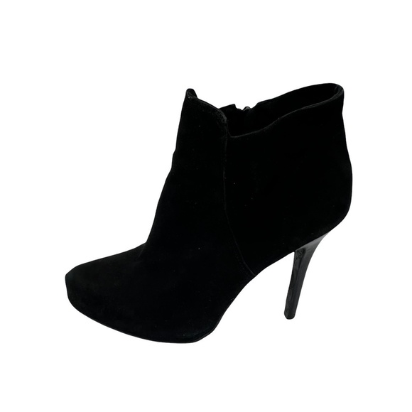 Diego di Lucca Black Suede Stiletto Ankle Boots Size 10 - Picture 6 of 10